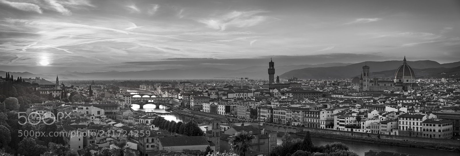 Pentax K-1 sample photo. Florence b&w photography