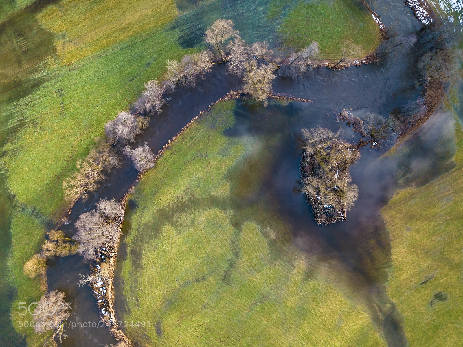 DJI FC220 sample photo. Flooded ii photography