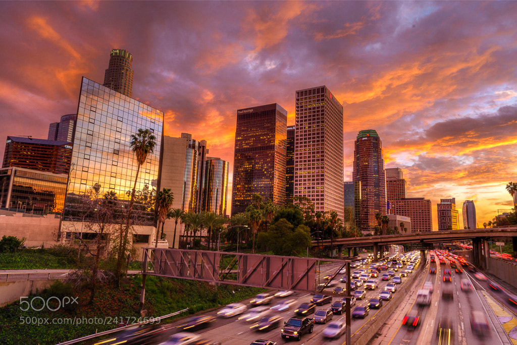 Sony a7R sample photo. Hdr downtown la photography