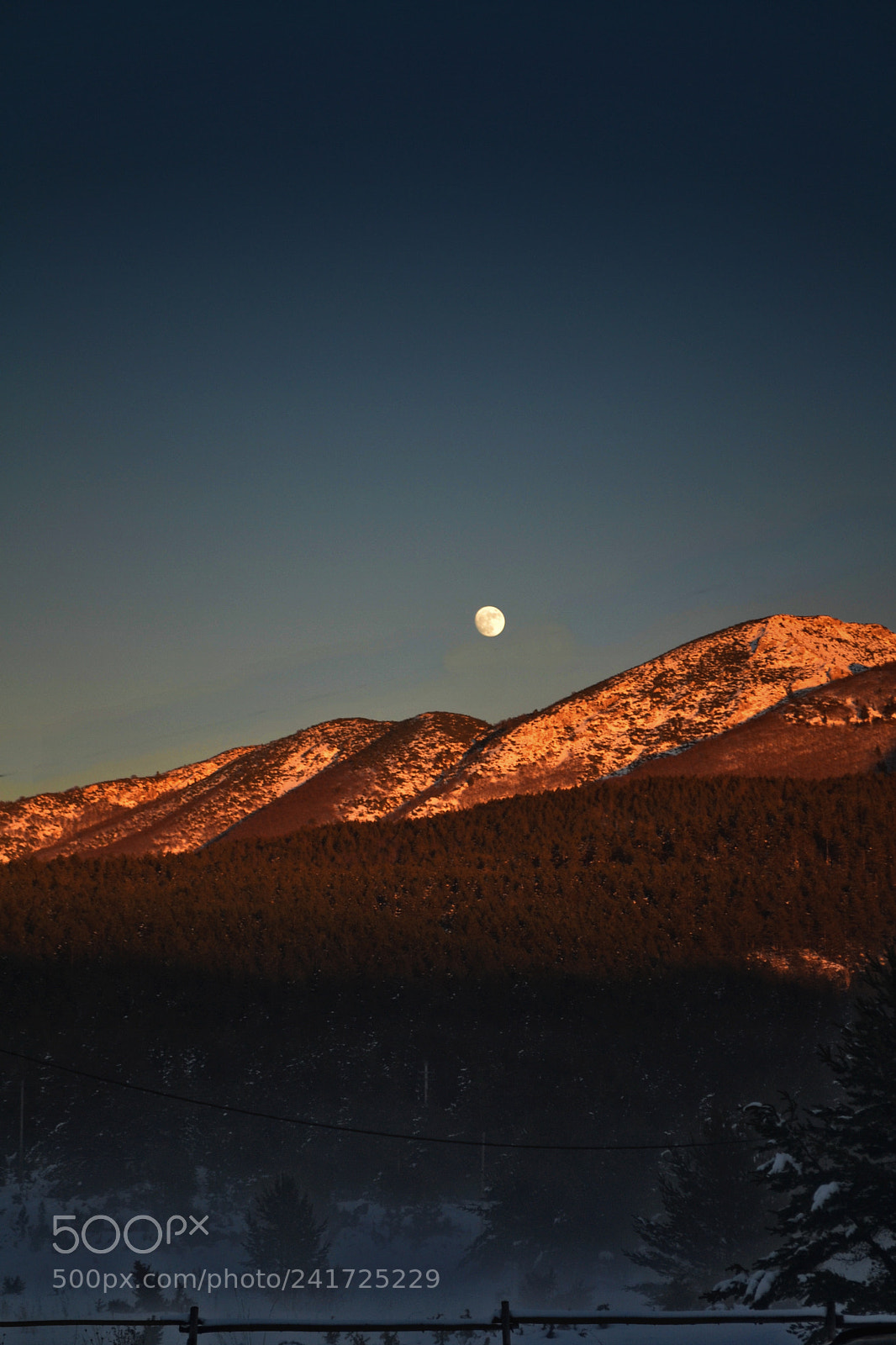 Nikon D3100 sample photo. Early moon photography