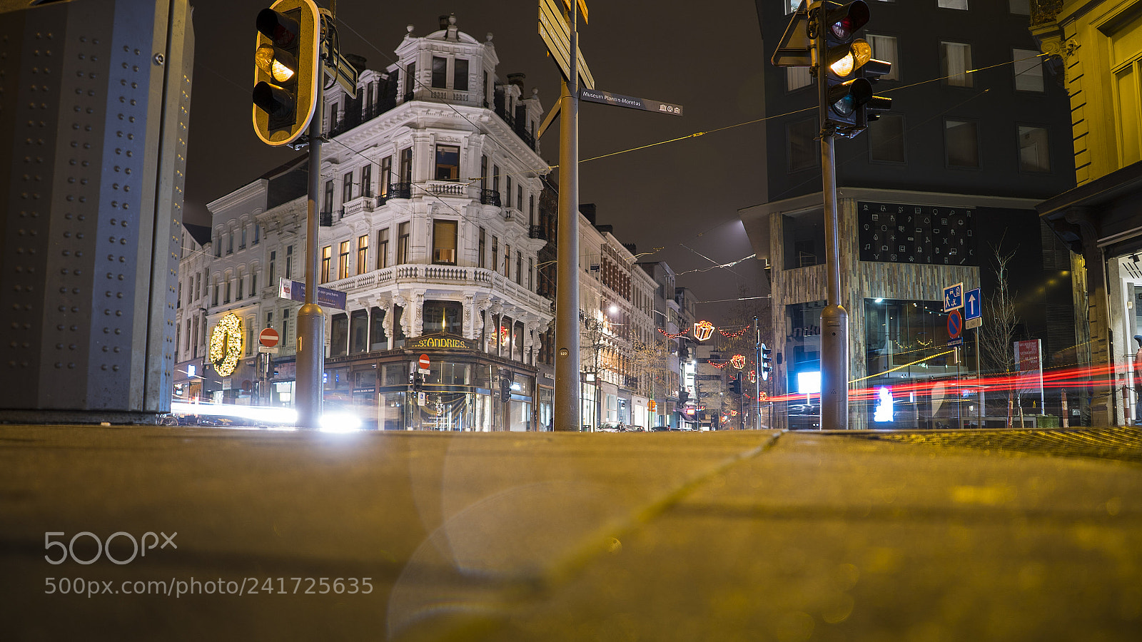 Sony a7S II sample photo. Antwerp (belgium) by night photography