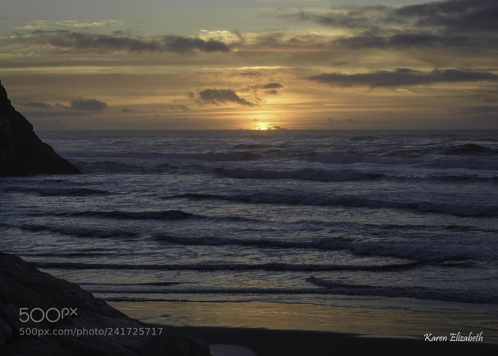 Nikon D600 sample photo. Neskowin, oregon winter sunset photography