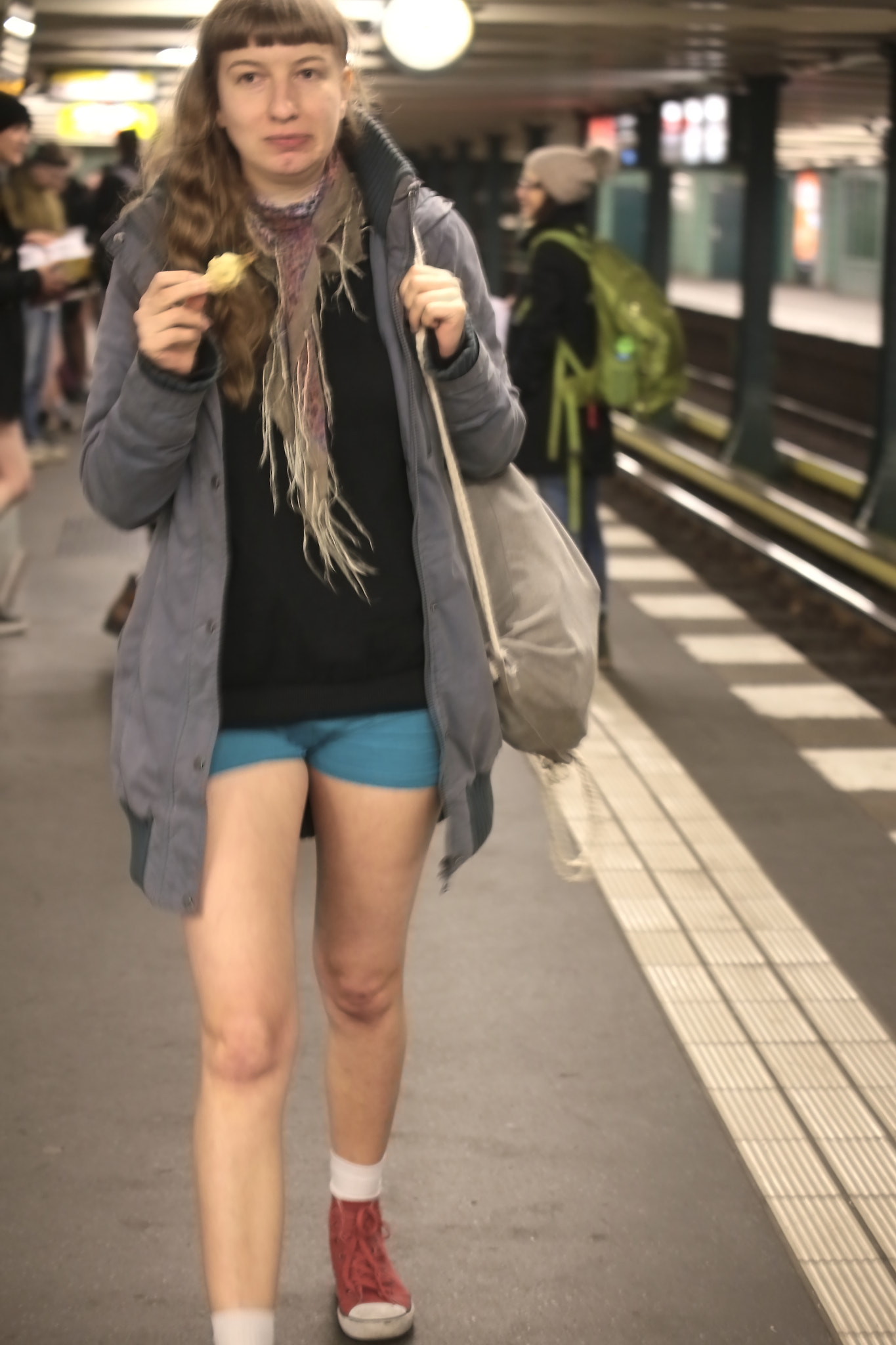Tamron SP 35mm F1.8 Di VC USD sample photo. No pans subway ride - berlin 2018 photography