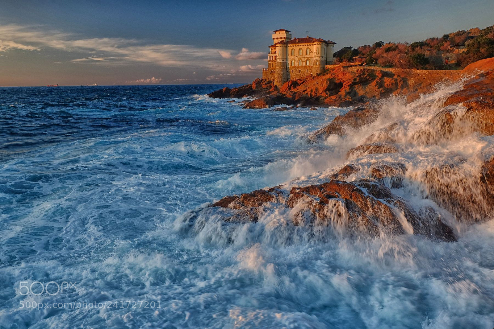 Fujifilm X-M1 sample photo. Moved sea at sunset photography