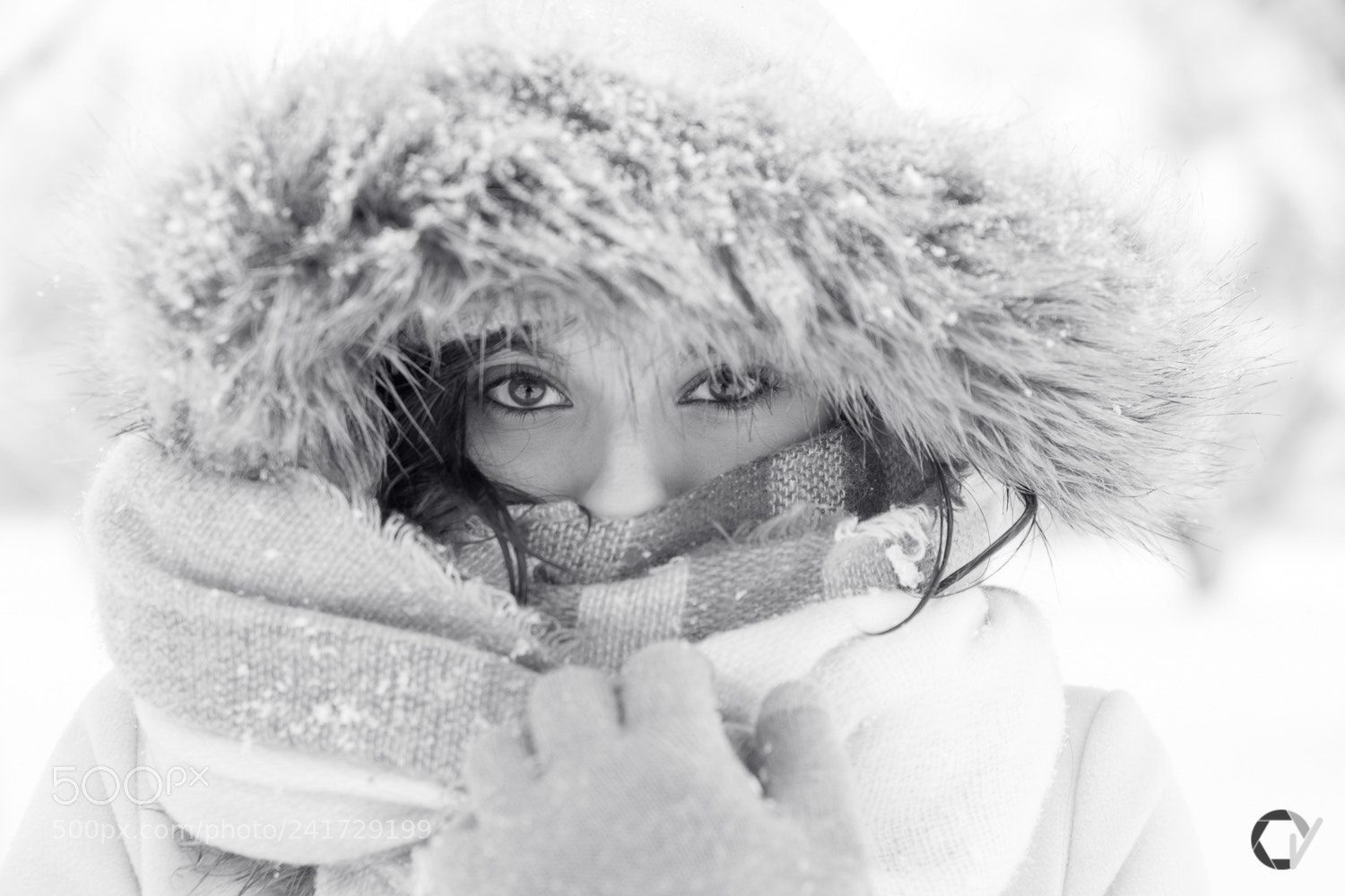 Sony Alpha DSLR-A850 sample photo. Maite bajo la nieve. photography