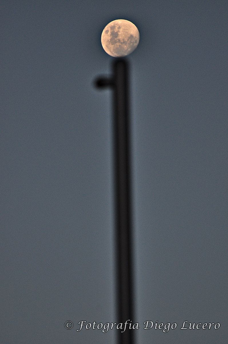 Nikon D90 sample photo. Holding the moon photography