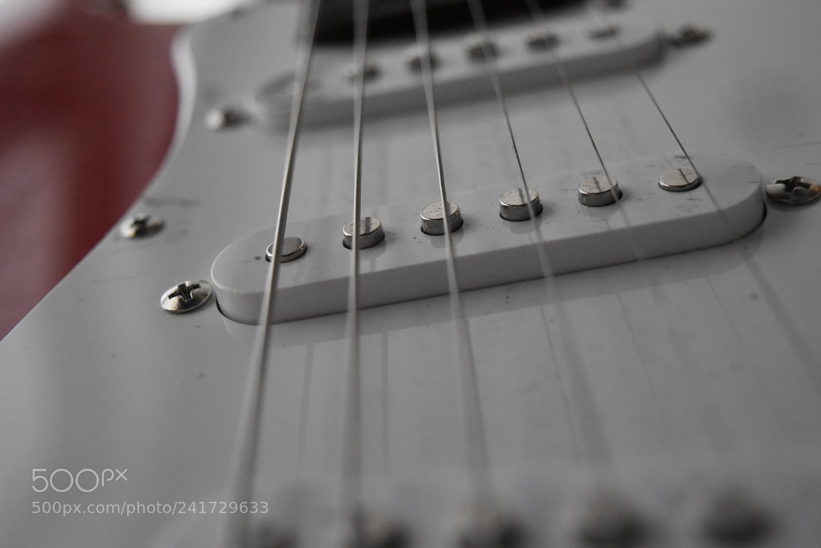 Nikon D5500 sample photo. Red guitar photography