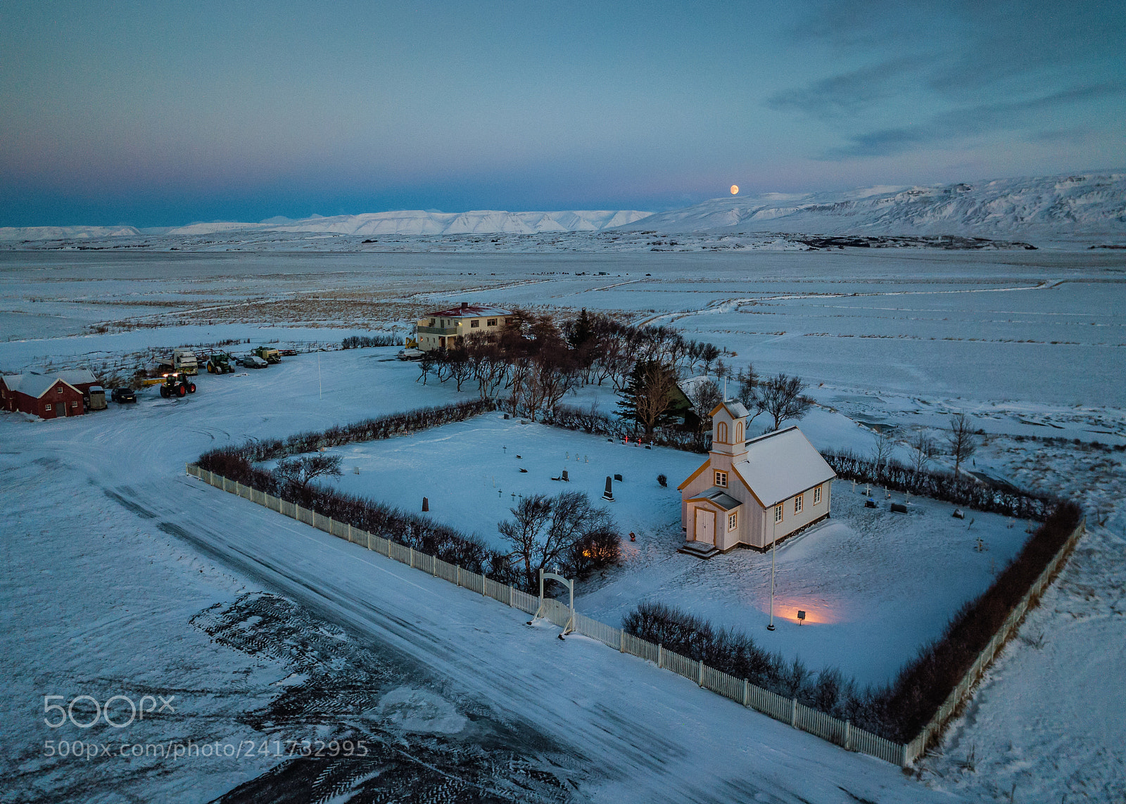 DJI FC220 sample photo. Reynistaðakirkja photography