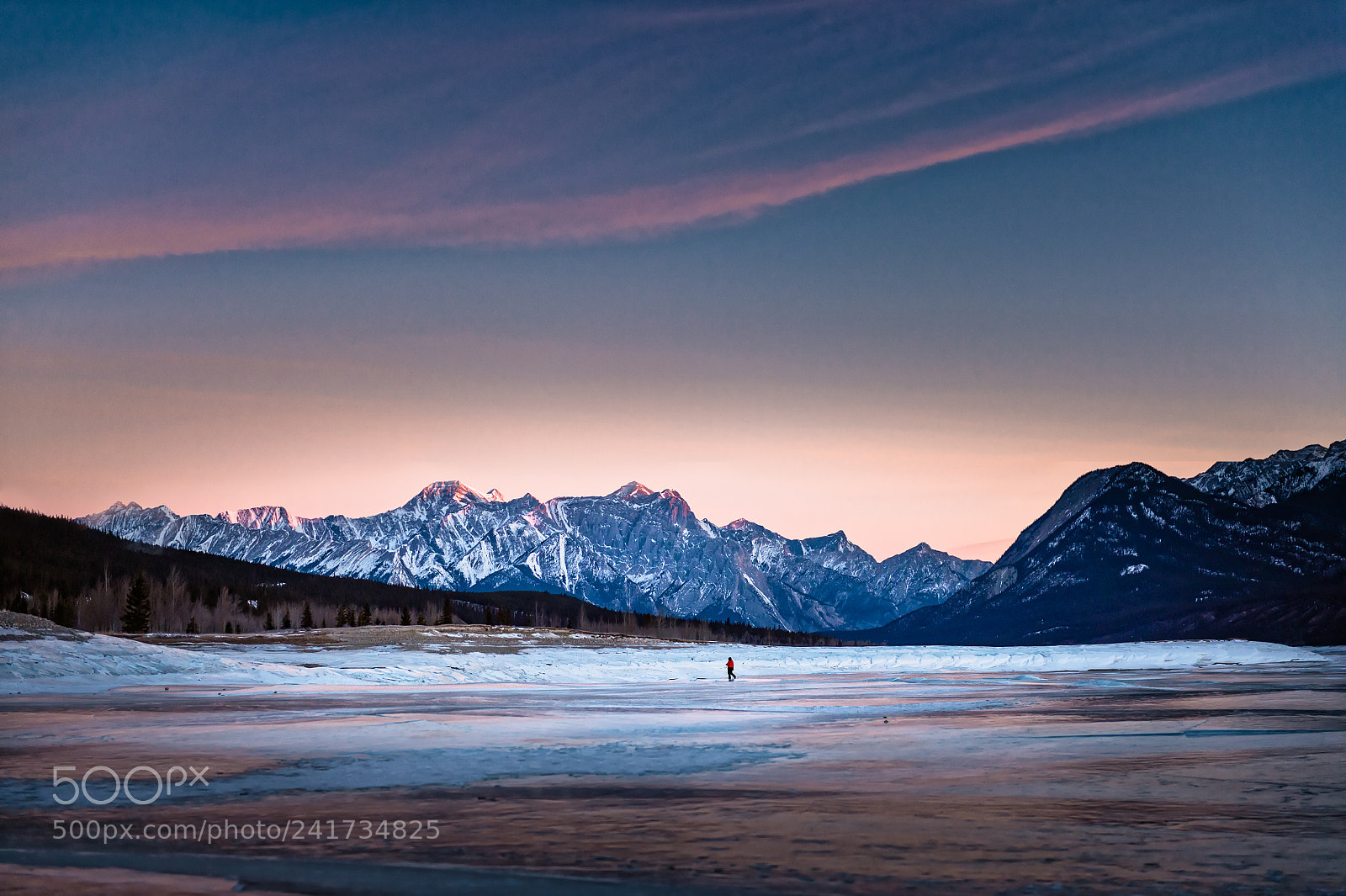 Nikon D4 sample photo. Abraham lake at daybreak photography