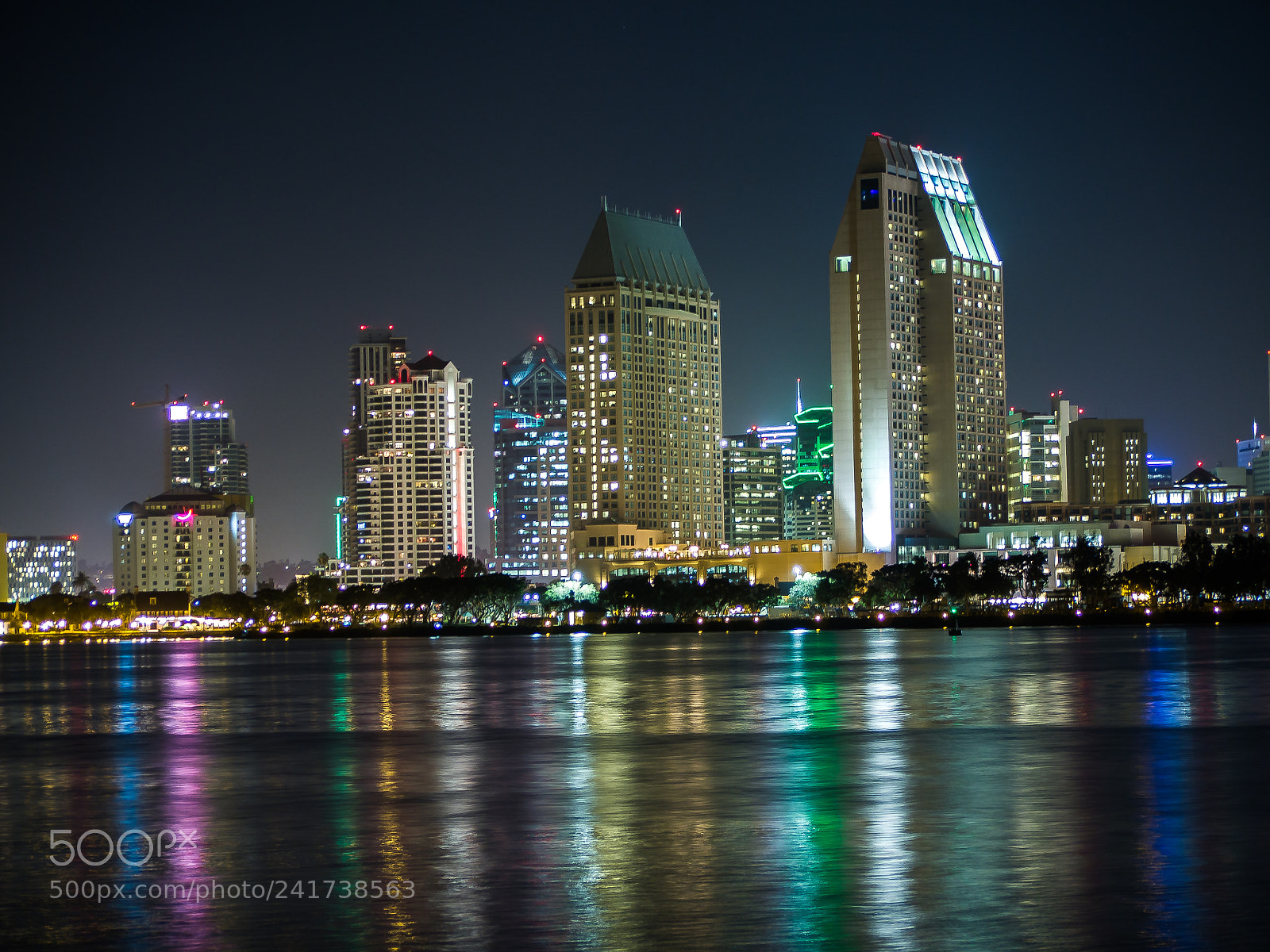 Olympus OM-D E-M10 sample photo. San diego night photography