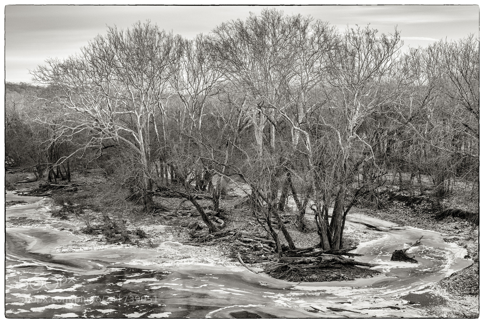 Canon EOS M6 sample photo. A frozen monocacy river photography