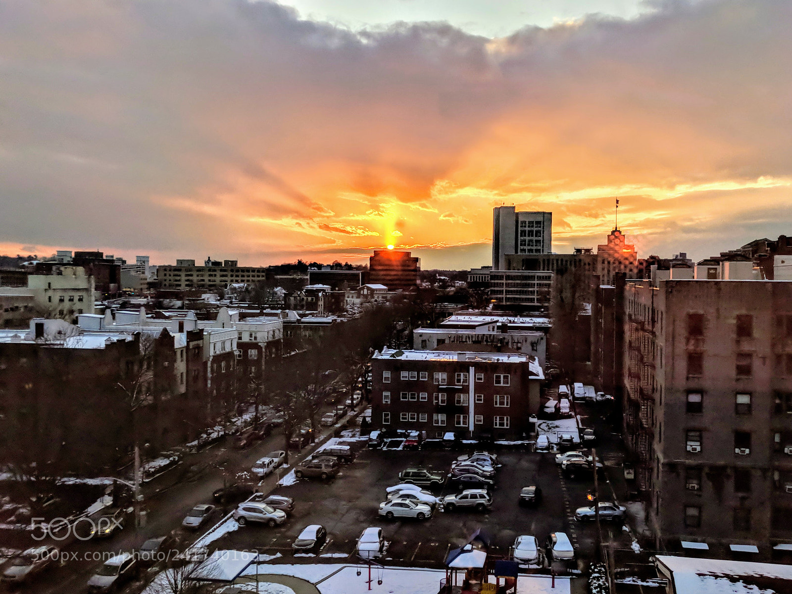 Google Pixel sample photo. City sunset photography