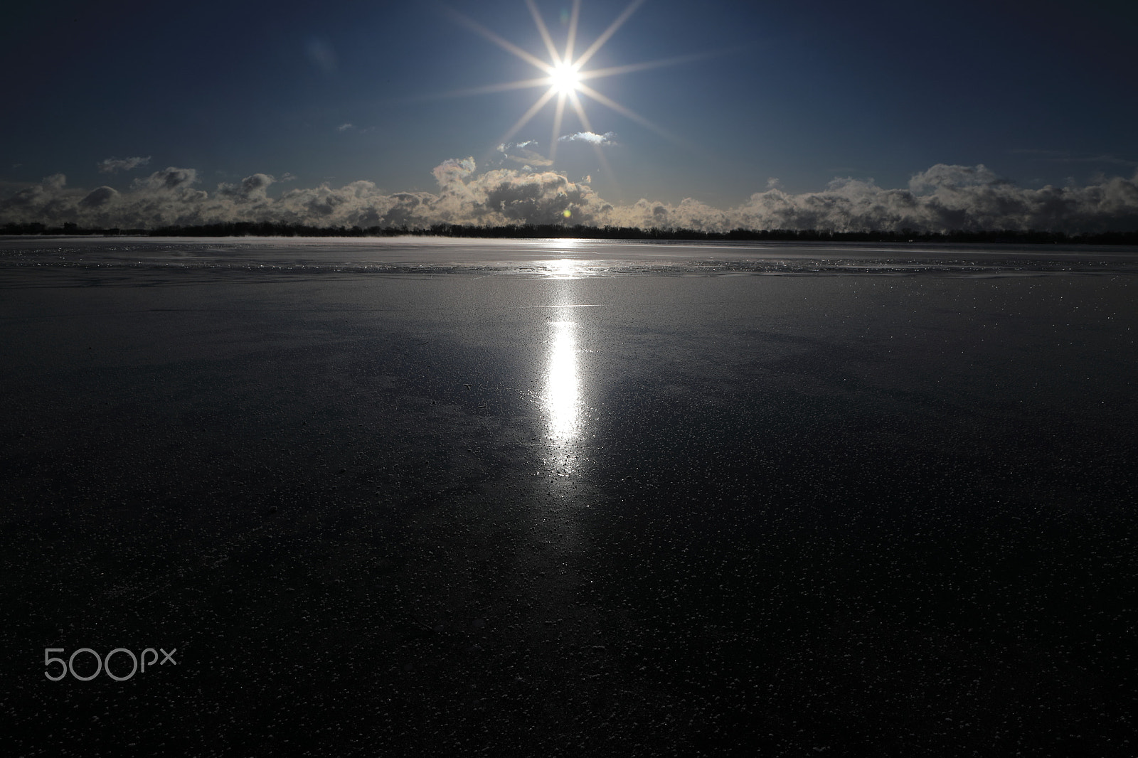 Canon EF 24-105mm F4L IS II USM sample photo. Frozen lake photography