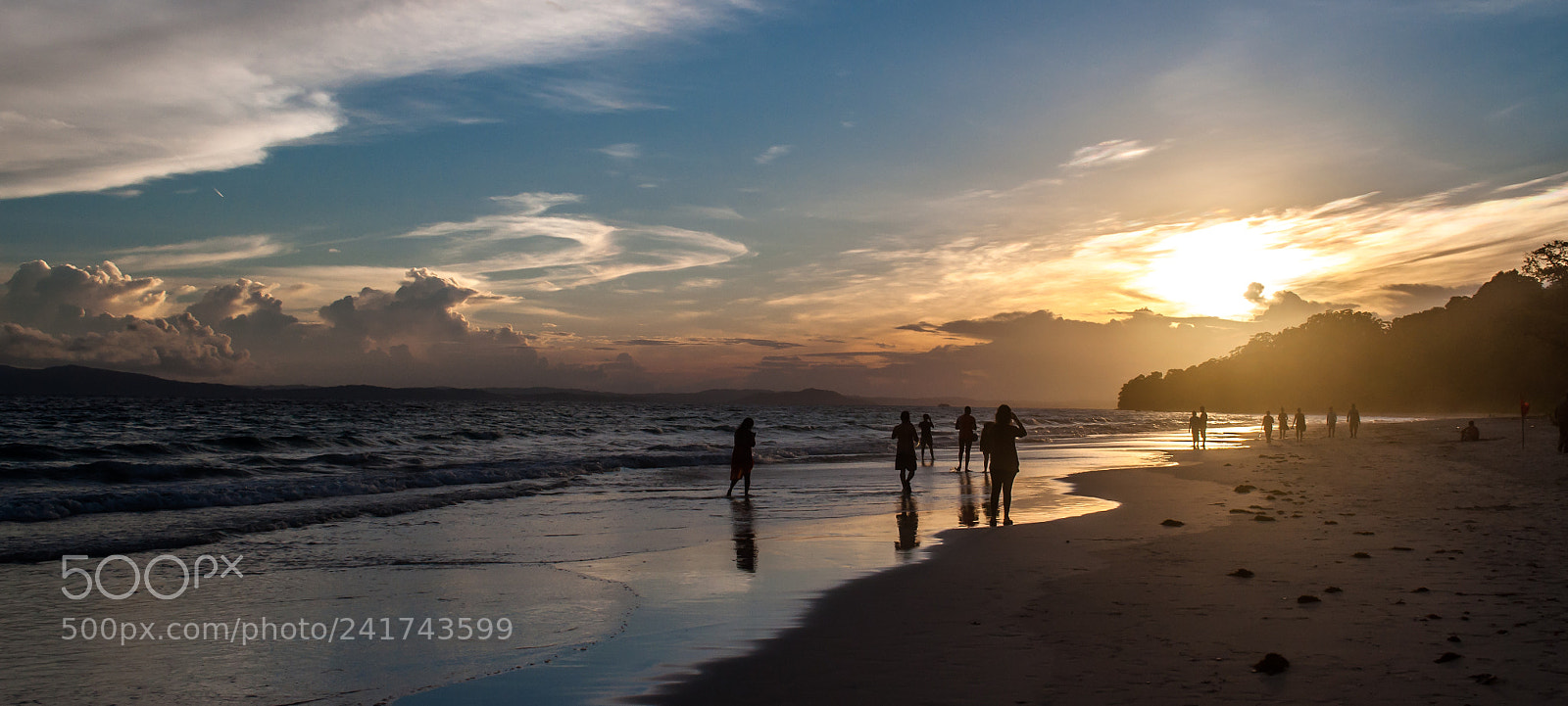 Nikon D90 sample photo. Sunset at radhanagar beach photography