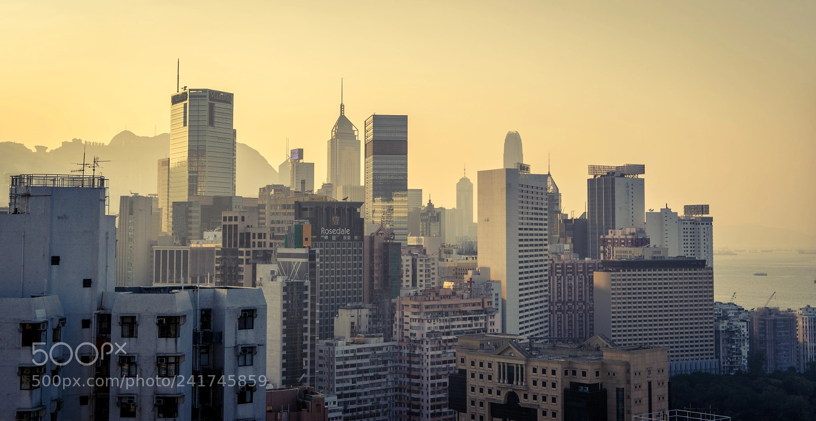 Sony a7R sample photo. Wan chai skyline photography