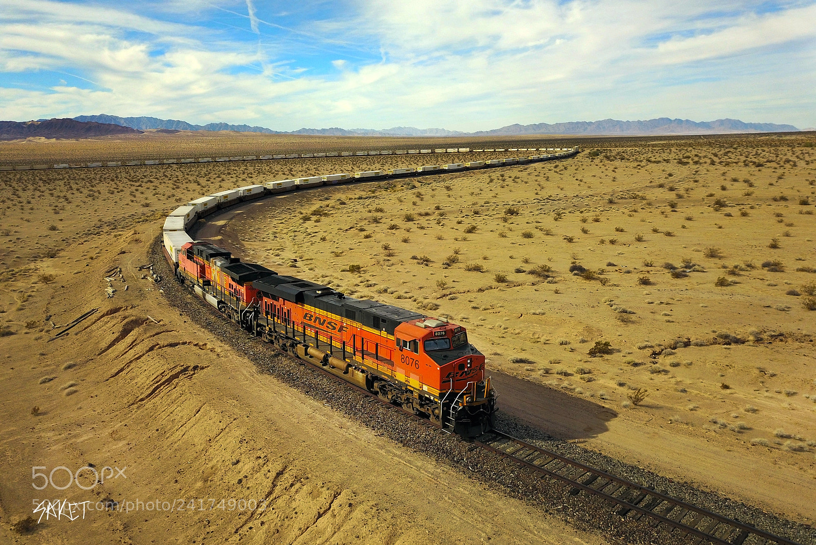 DJI FC220 sample photo. California railroad photography