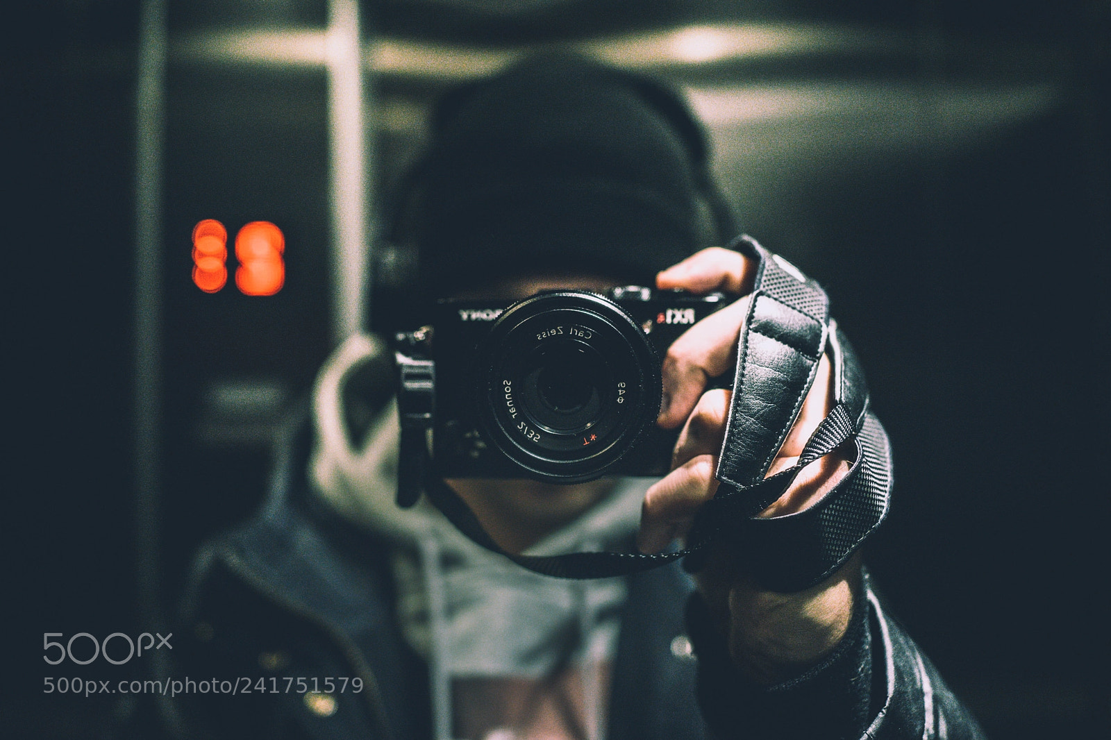 Sony Cyber-shot DSC-RX1R sample photo. Selfie in the elevator photography