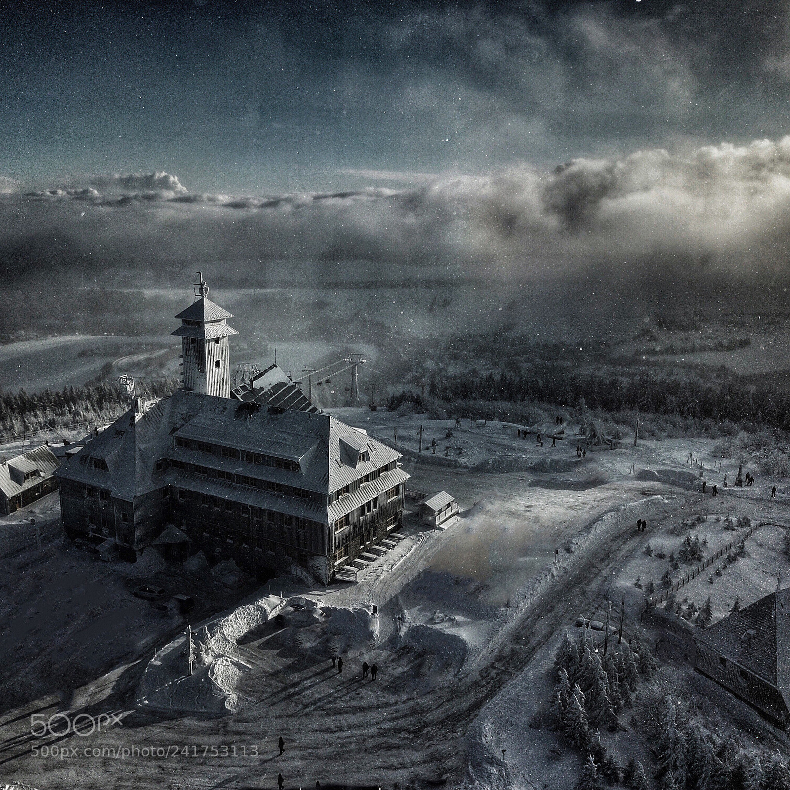 DJI FC220 sample photo. Ore mountain photography