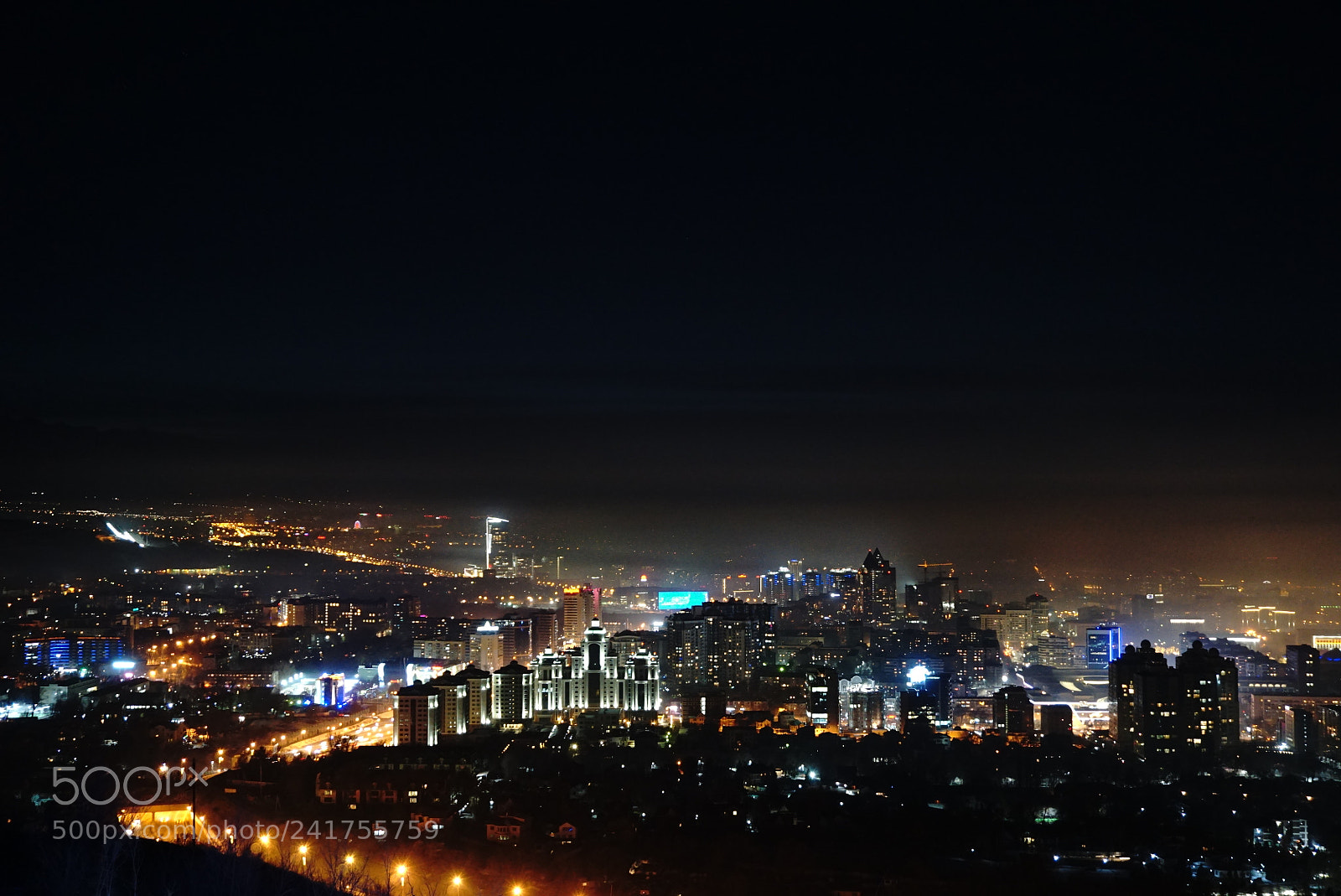 Sony a6000 + Sony E 18-50mm F4-5.6 sample photo. Night almaty photography