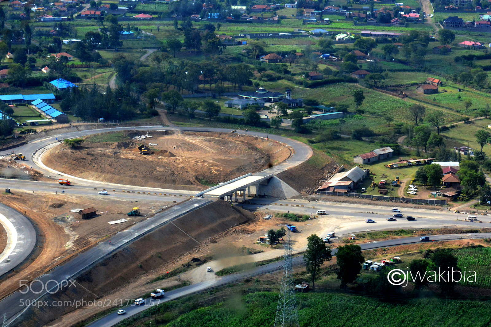 Nikon D7100 sample photo. Nakuru town road interchange photography