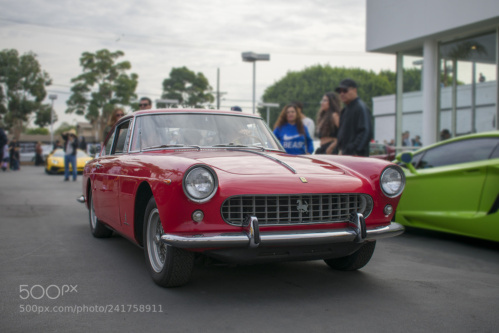 Nikon D3400 sample photo. Classic red ferrari photography