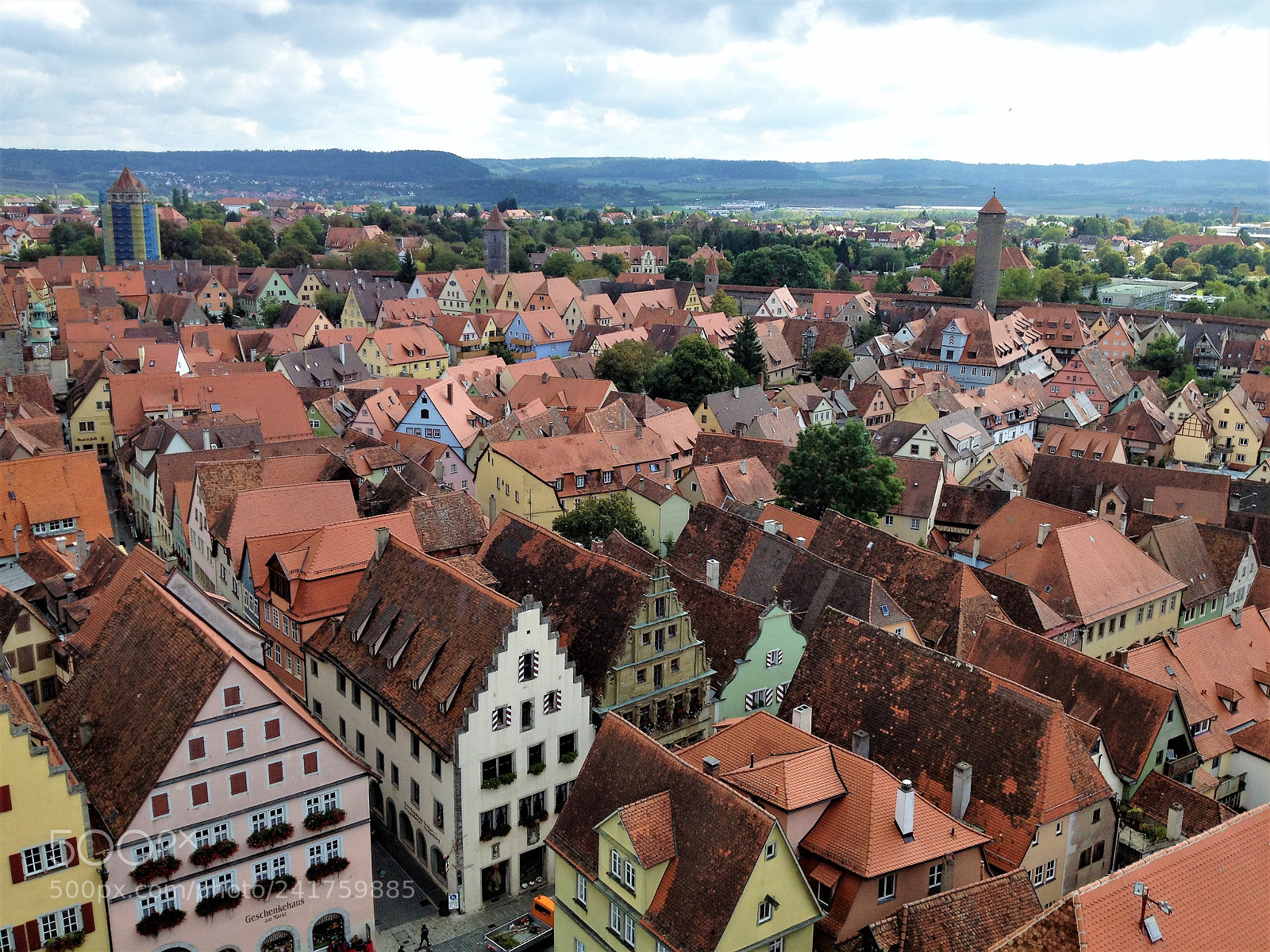 Apple iPhone 4S sample photo. Rothenburg city view photography