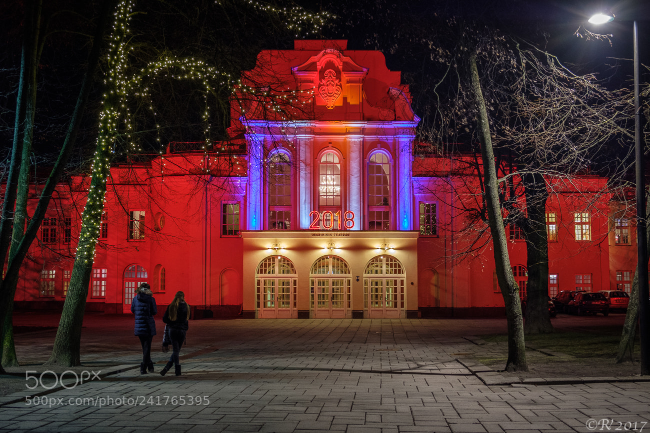 Fujifilm X-T2 sample photo. Kaunas musical theatre photography