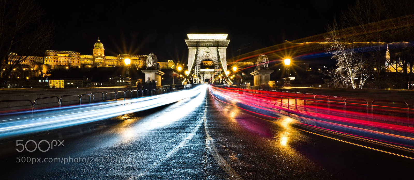 Nikon D7100 sample photo. Chain bridge by night photography