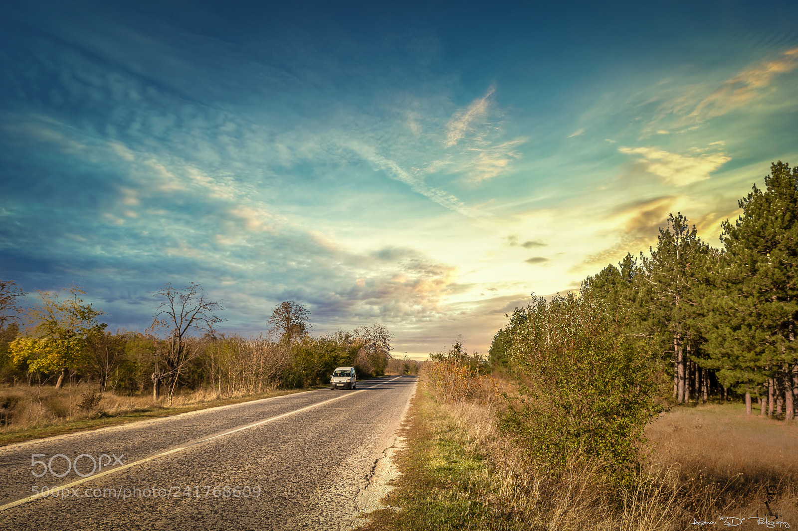 Nikon D5500 sample photo. Road and clouds photography
