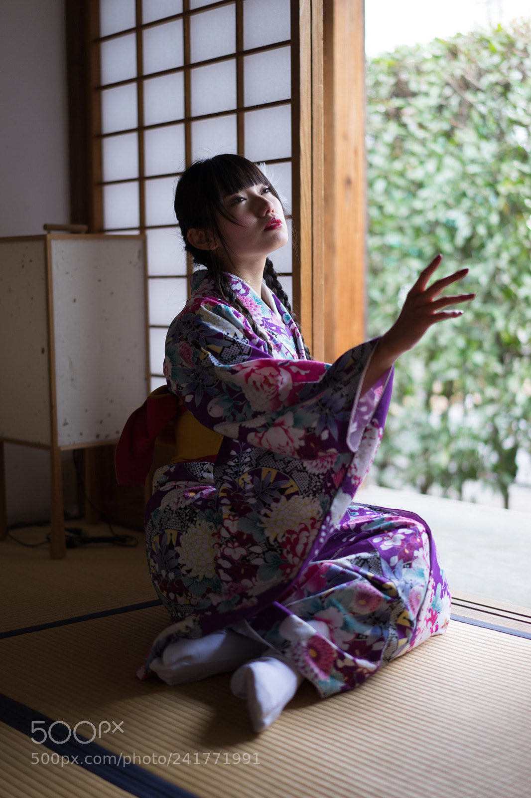 Sony a7 II sample photo. Kimono girl photography