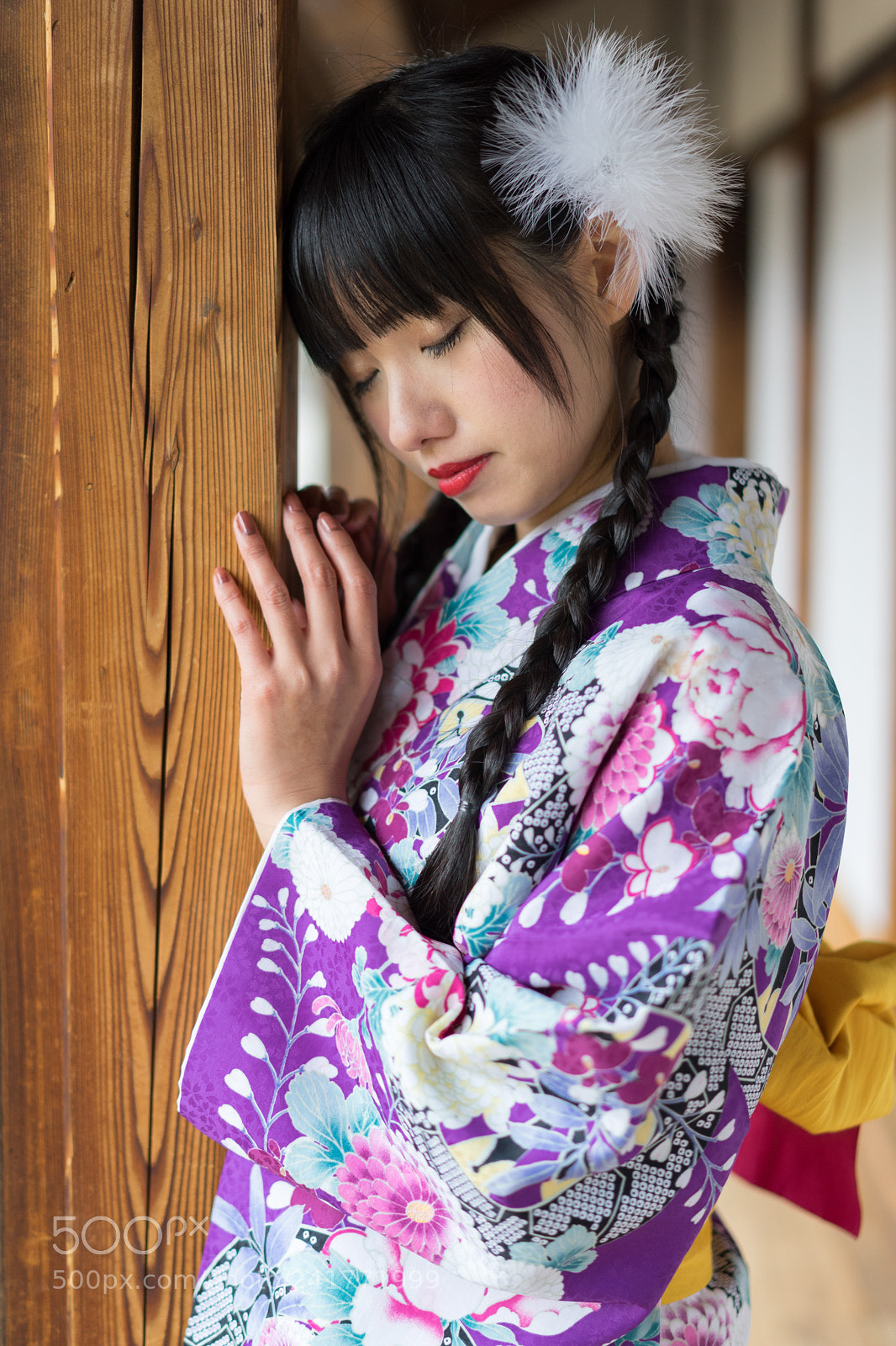 Sony a7 II sample photo. Kimono girl photography