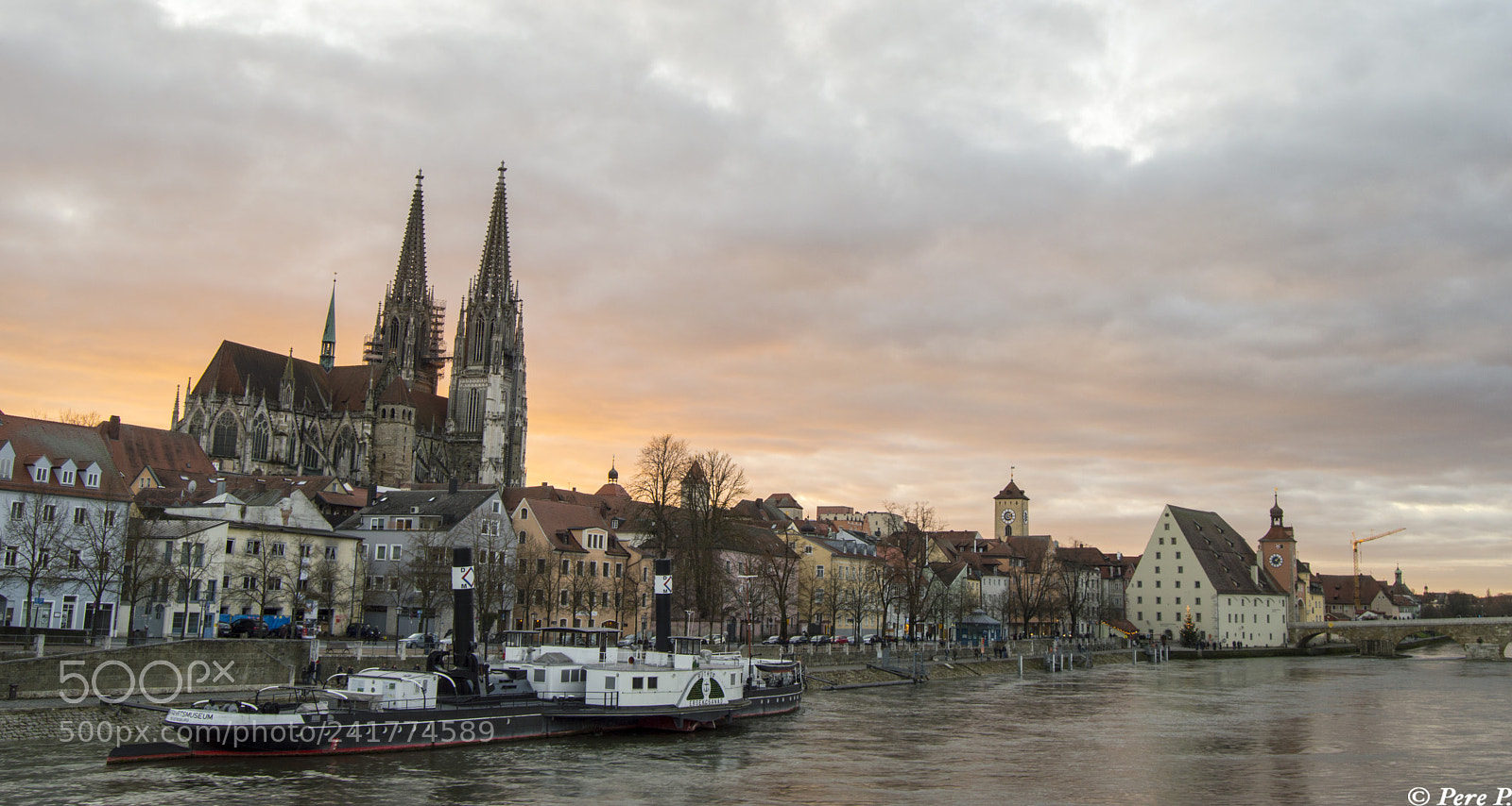 Nikon D3200 sample photo. Sunset in regensburg photography