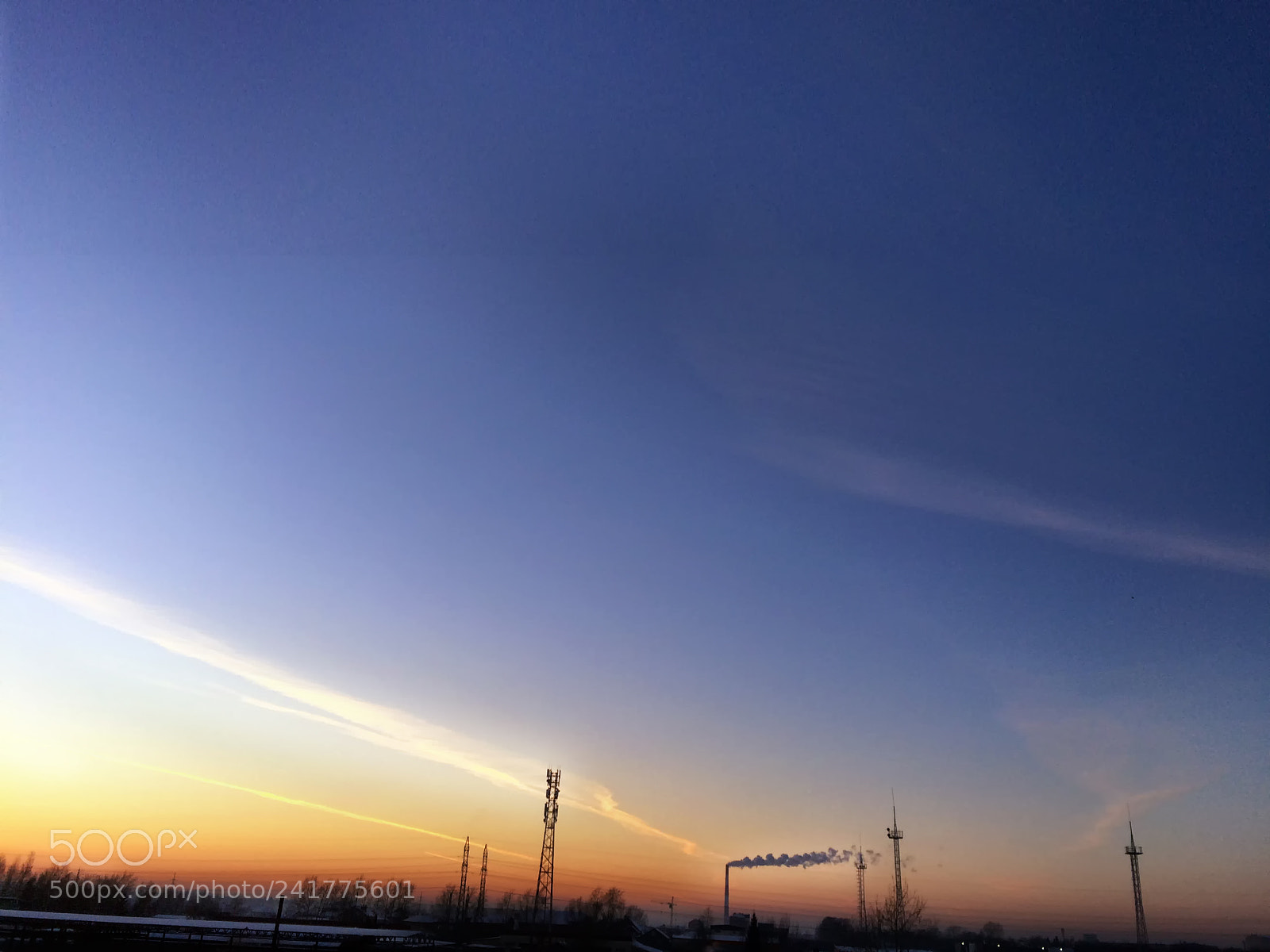 Apple iPhone 5s sample photo. Industrial sky photography