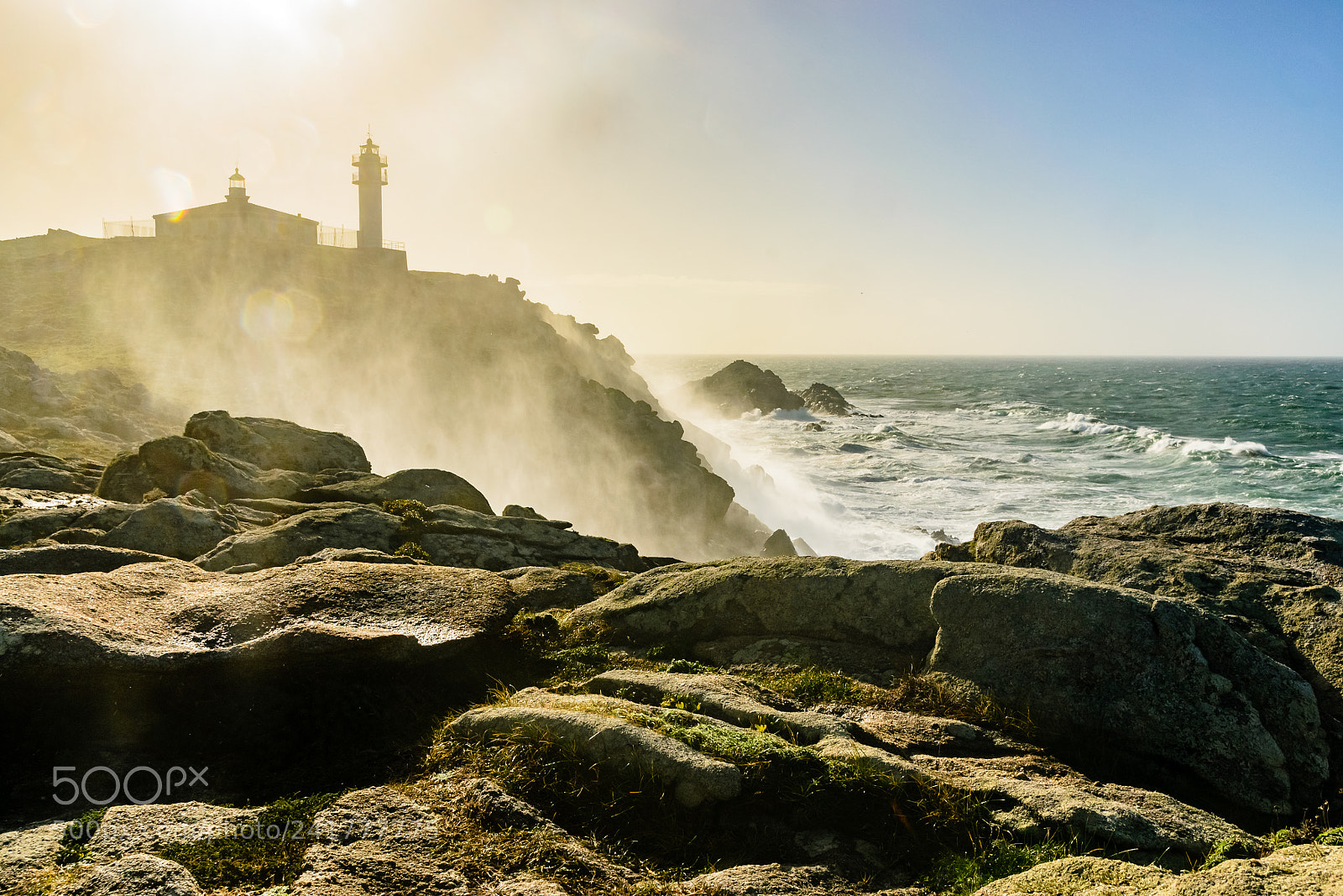 Nikon D3100 sample photo. Misty lighthouse photography