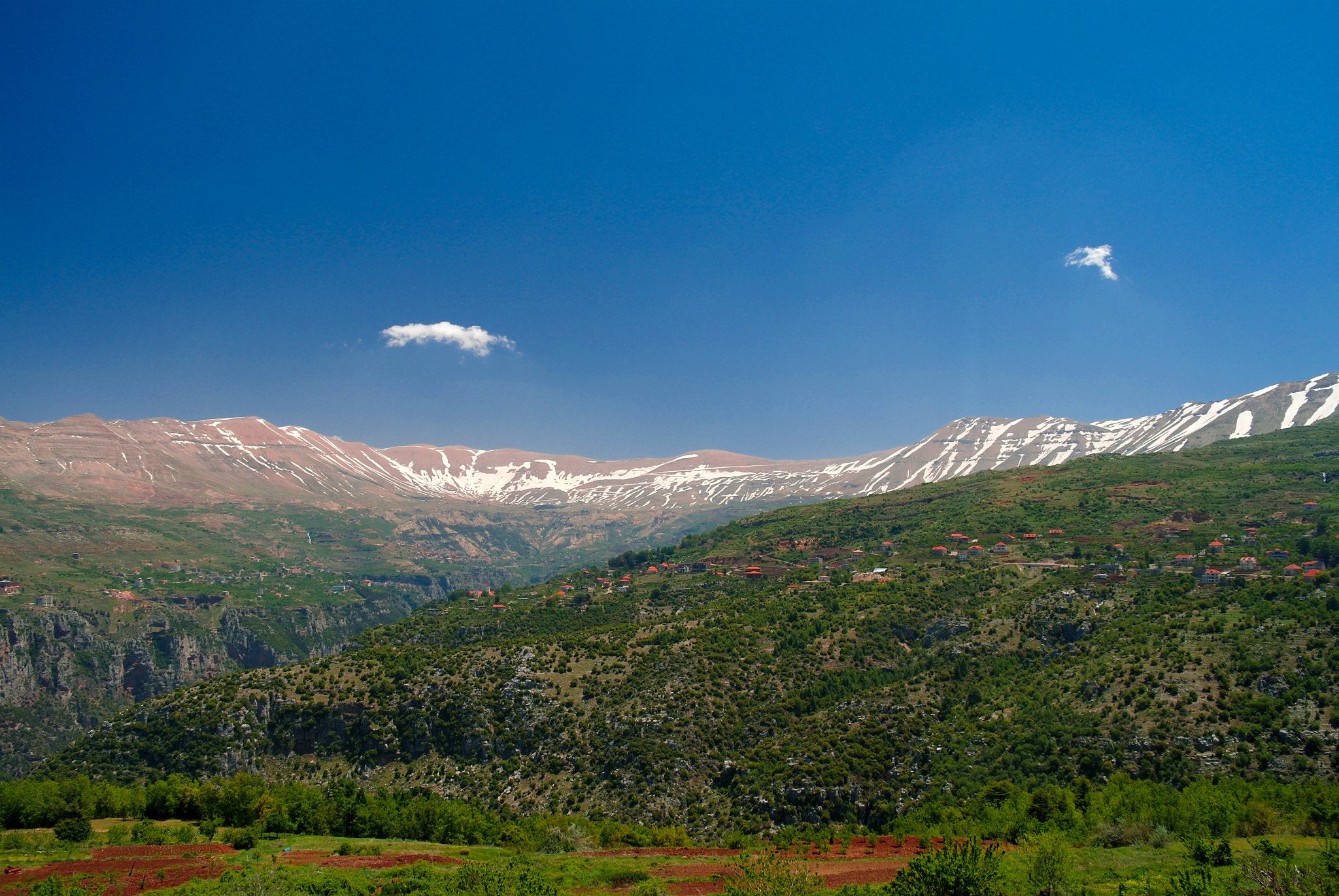 Samsung NX11 sample photo. Landscape view to mountains and kadisha valley aka holy valley , lebanon photography