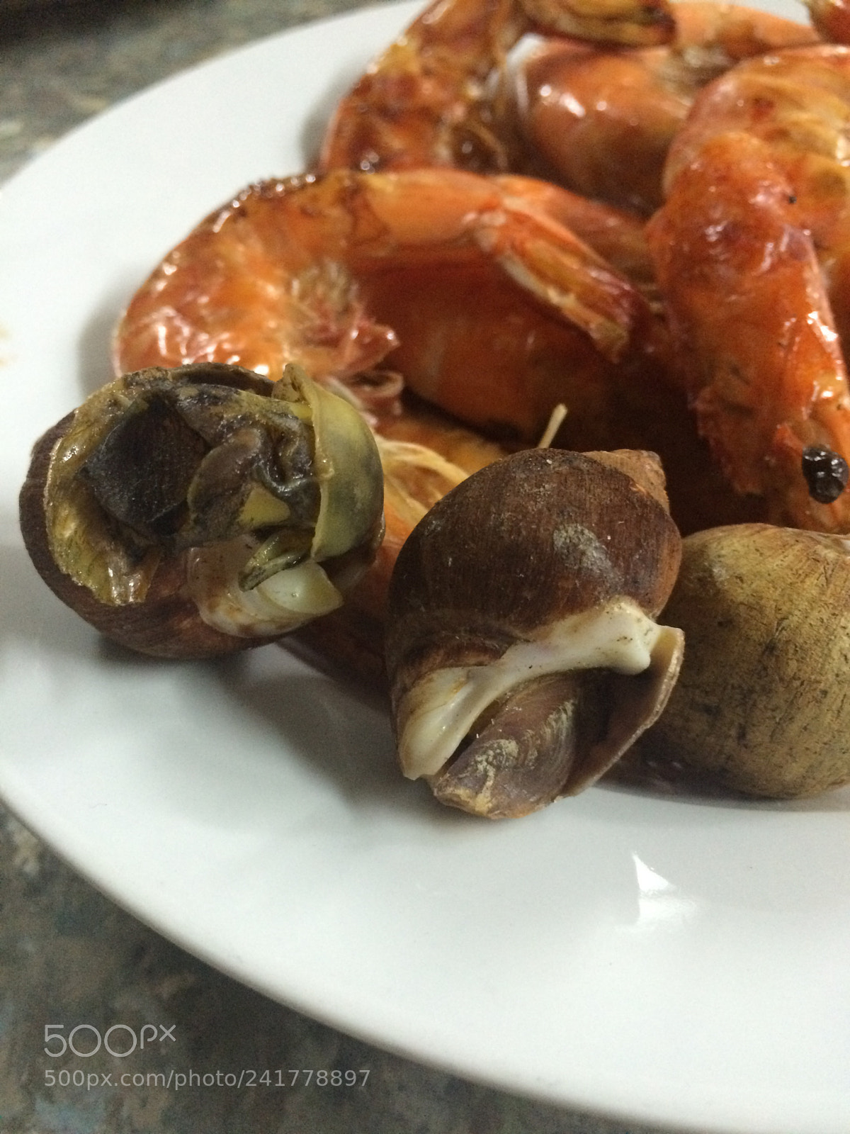 Apple iPhone 5s sample photo. Shrimps and shellfish grill. photography
