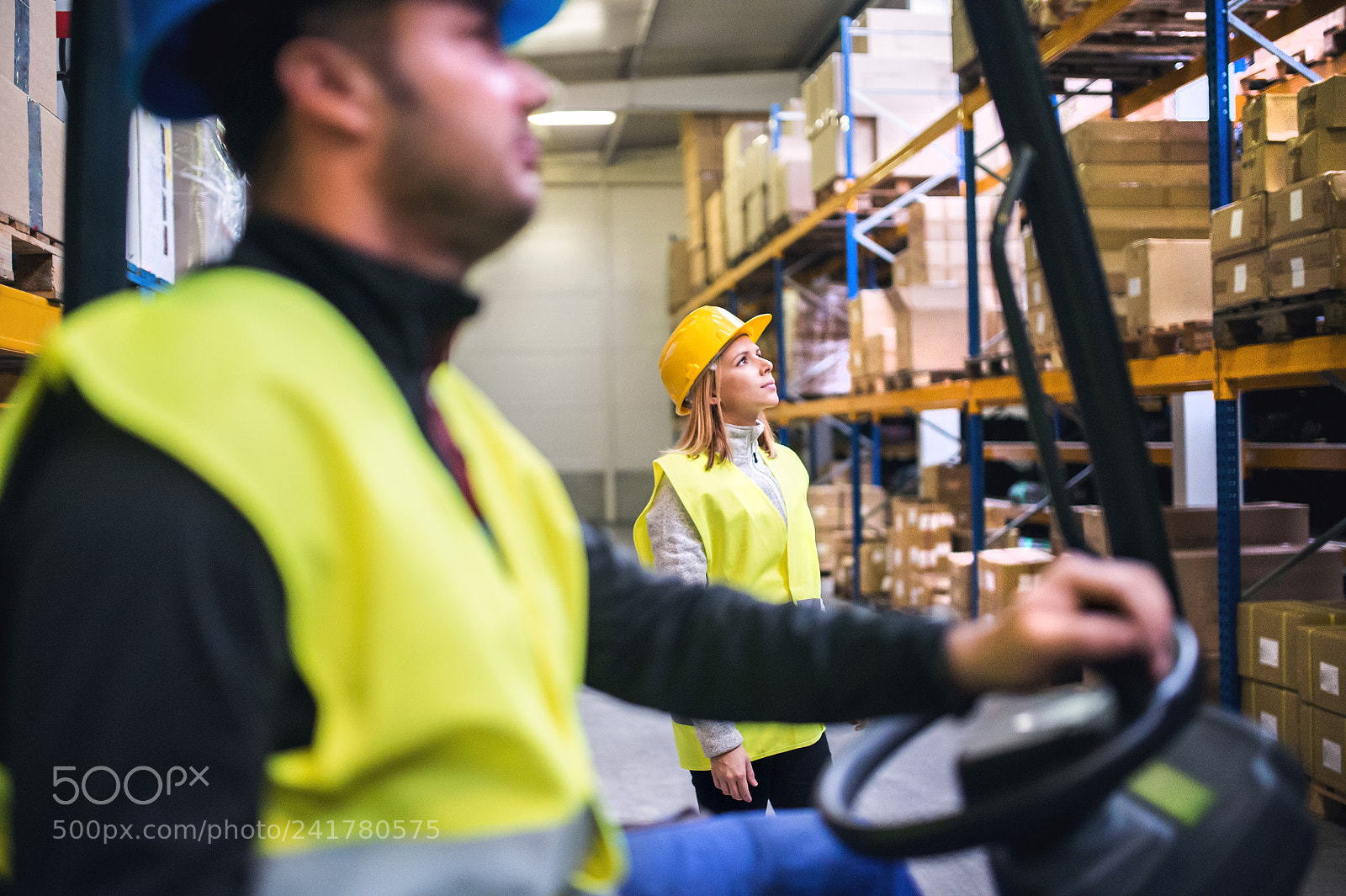 Nikon D4S sample photo. Young warehouse workers working photography