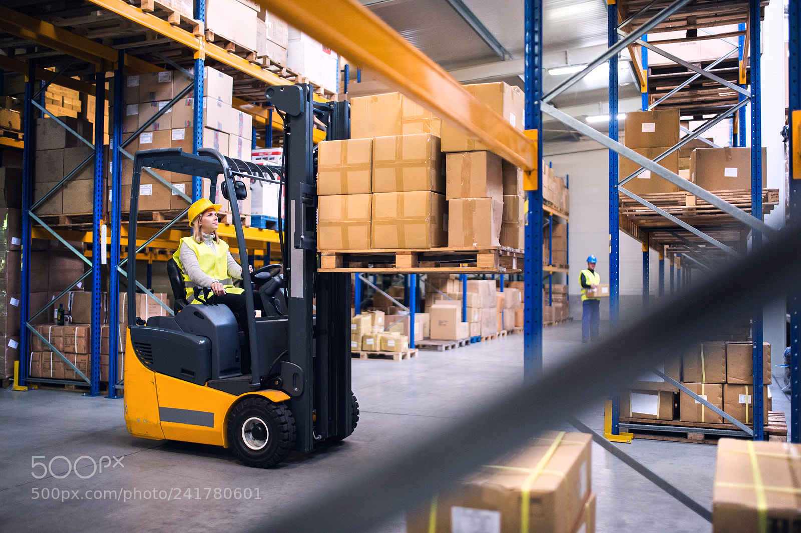 Nikon D4S sample photo. Young warehouse workers working photography