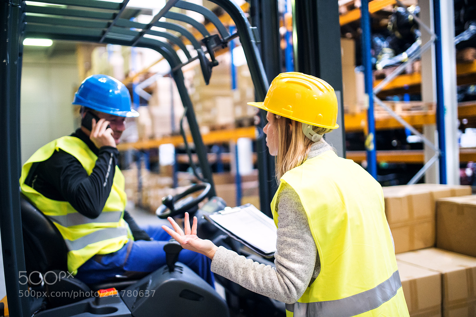 Nikon D4S sample photo. Young warehouse workers working photography
