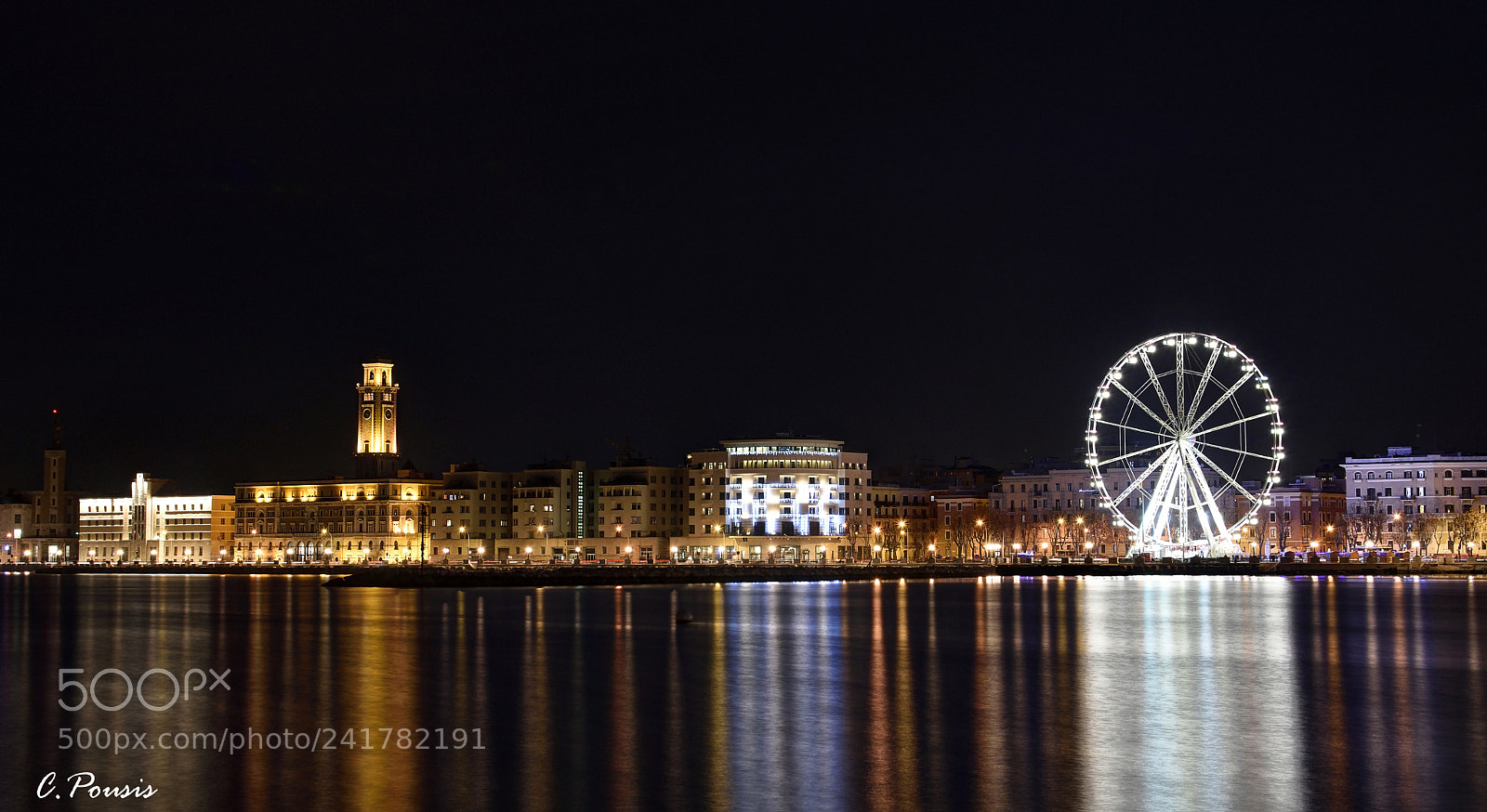 Nikon D7200 sample photo. Bari by night photography