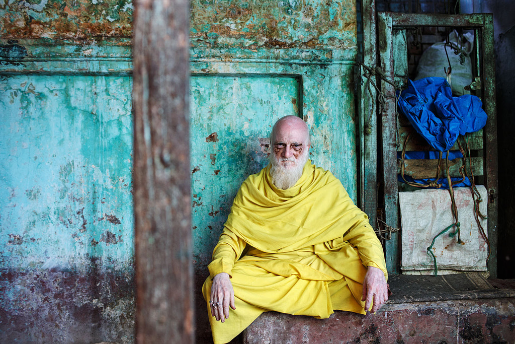 Man in Yellow - Varanasi, India by Maciej Dakowicz on 500px.com