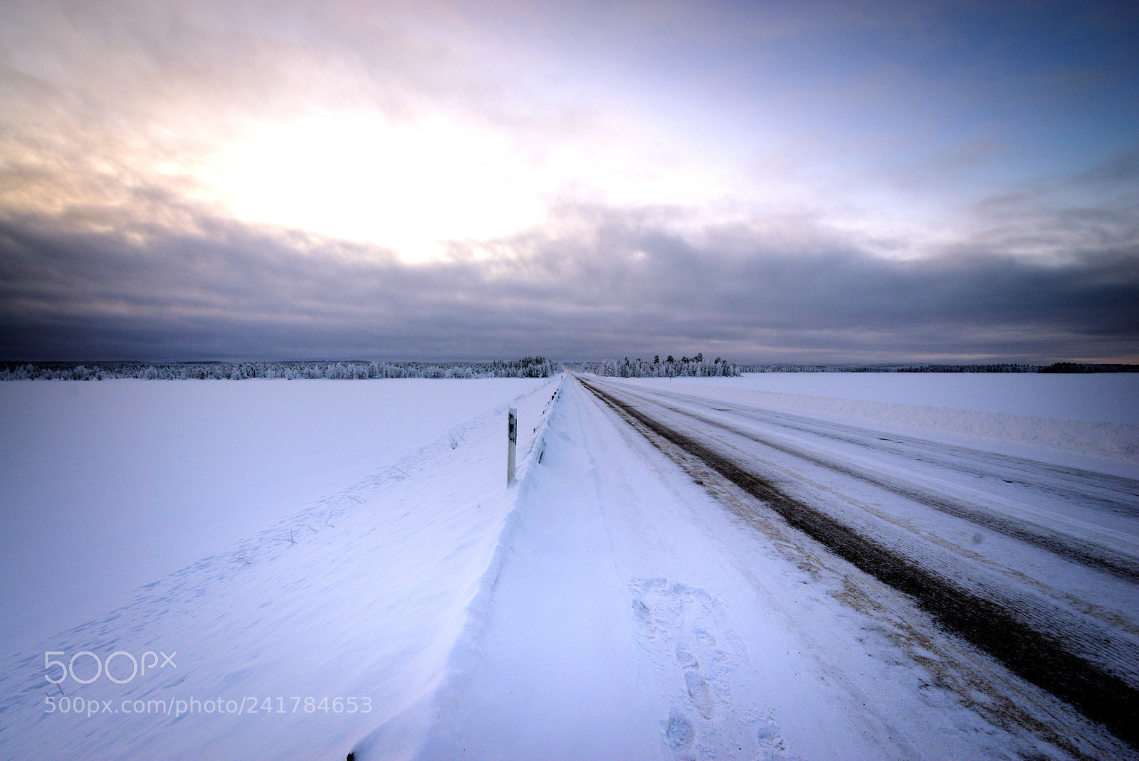 Pentax K-1 sample photo. Route 20, winter scene photography
