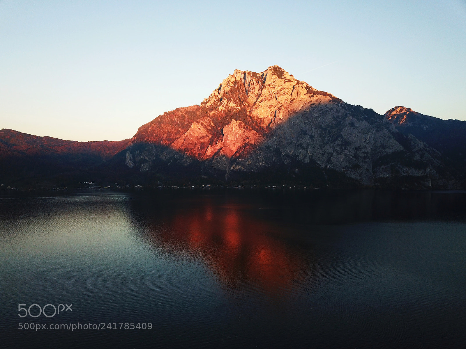 DJI FC220 sample photo. Traunstein at sunset photography