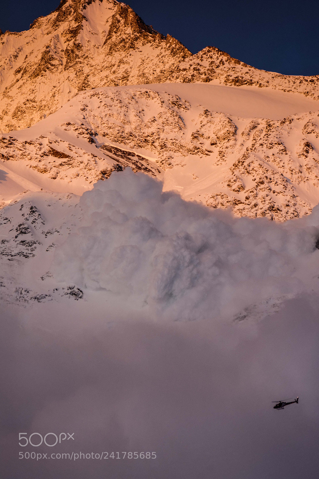 Nikon D7100 sample photo. Avalanche in saas fee photography