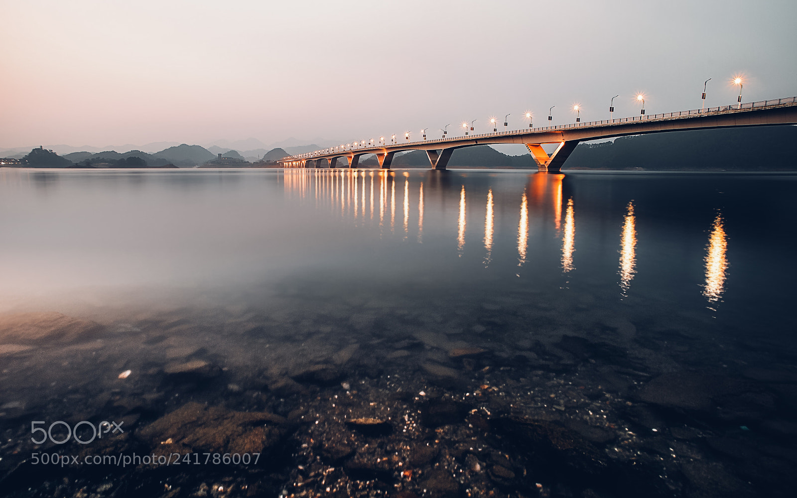 Nikon Df sample photo. Thousand island lake bridge photography