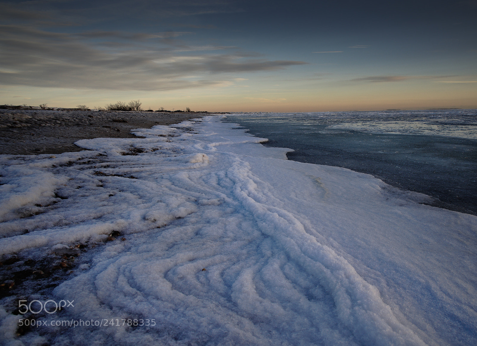 Sony a6300 sample photo. Beautiful swirls of snow photography