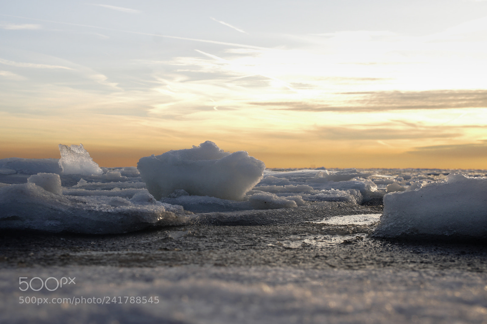 Sony a6300 sample photo. Icey ocean sunset photography