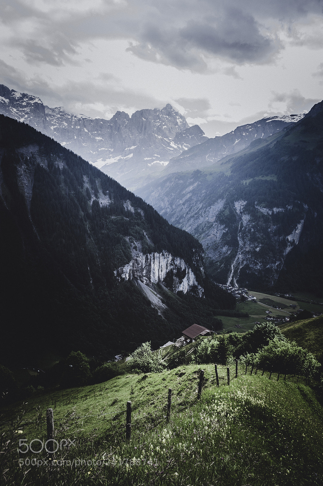 Nikon D5000 sample photo. Swiss alps photography