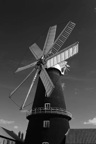 Heckington Windmill, Heckington village, Lincolnshire; England;