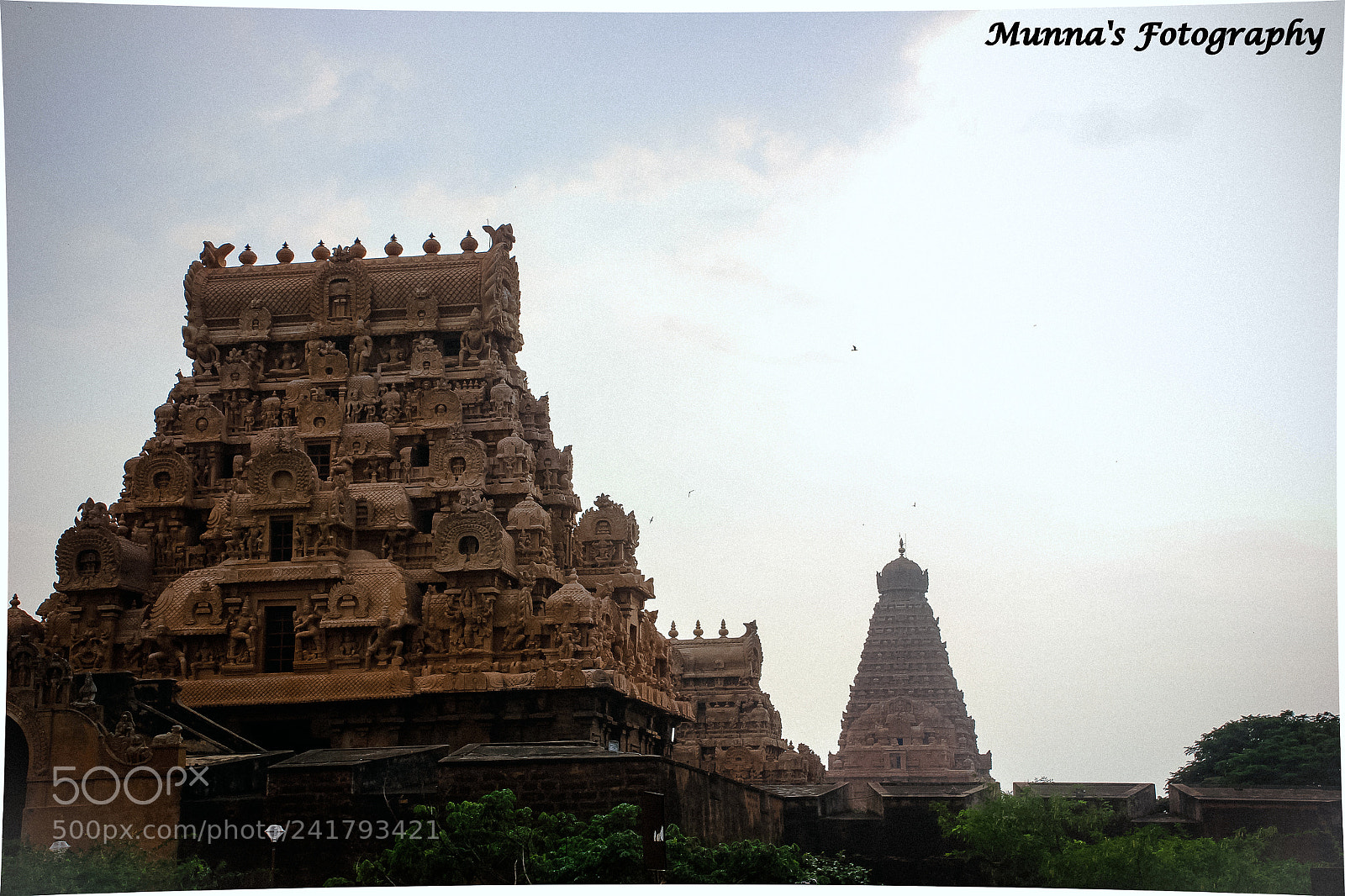 Canon EOS 550D (EOS Rebel T2i / EOS Kiss X4) sample photo. Tanjore temple gopuras photography